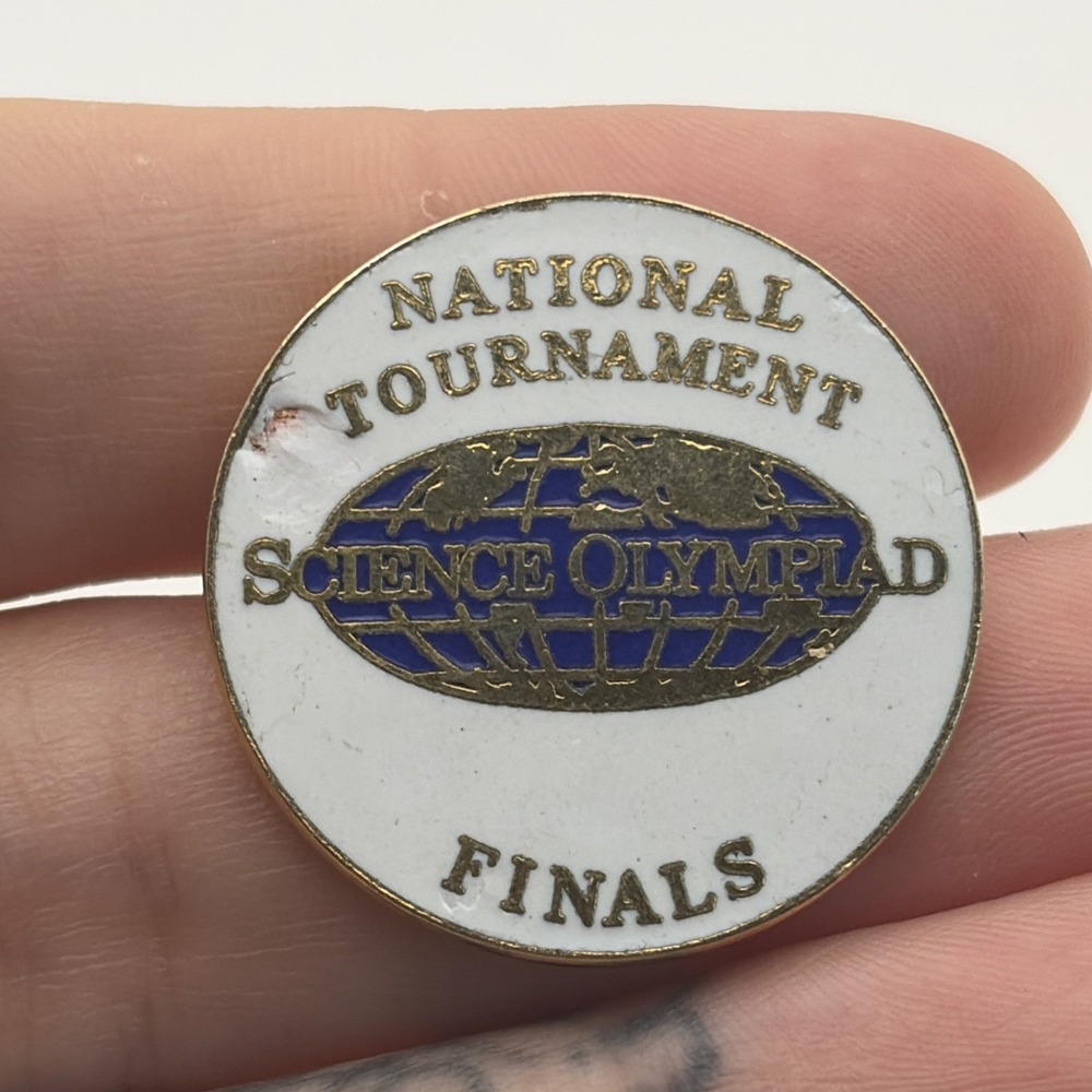 National Tournament Science Olympiad Finals Lapel Hat Pin